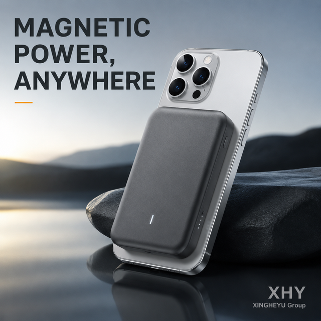 TRKOY for Portable Charger 5000mAh Ultra-Thin Wireless Magnetic 15W USB-C Charging Battery Pack for iPhone 17/16/15/14/13/12