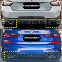 DEX Auspuffblenden für M240i M340i M440i G20 G21 G23 G42 Performance Styles Carbonfaser Quad Auspuff Endrohre Düsen Endrohr