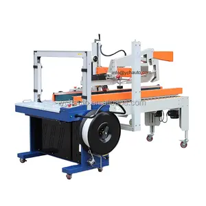 High Work Efficiency Automatic Strapping Machine Production Processing Flap Carton Sealer with Factory Price