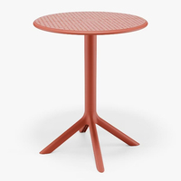Table de salle à manger ronde en plastique PP moderne, design élégant, pour restaurant et maison – Approvisionnement direct usine, excellentes ventes