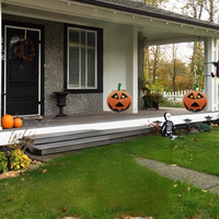 Décoration gonflable citrouille orange en PVC écologique et imperméable pour Halloween, fête, télécommande, IP44 G&L 39x44cm