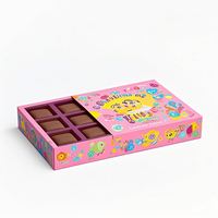 Boîte d'emballage de chocolat à la fraise de Dubai Bonbon Bar Carton rigide pour l'emballage de chocolat à prisme triangulaire