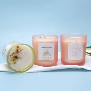 Bougie parfumée Aroma Home Wild Bluebell, cire de soja, pot en verre, bougie d'aromathérapie pour la maison, décoration de Noël - Product Image 5