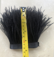 Menthe couture tissu ruban frange plumes d'autruche garniture pour bricolage artisanat vêtements robe Costume accessoire fête maison mariage décor