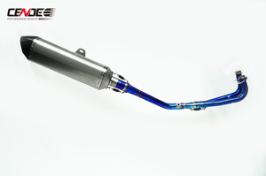 Pot d'échappement en alliage de titane modifié pour moto Yamaha <span class=keywords><strong>TMAX</strong></span> 530 <span class=keywords><strong>560</strong></span> <span class=keywords><strong>2019</strong></span>-Présent - Product Image 2