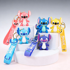 <span class=keywords><strong>Llavero</strong></span> de dibujos animados 3D de <span class=keywords><strong>Lilo</strong></span> <span class=keywords><strong>y</strong></span> <span class=keywords><strong>Stitch</strong></span> al por mayor <span class=keywords><strong>y</strong></span> al detalle - Colgante de goma personalizable de anime, suministro de fábrica para regalos - Product Image 5