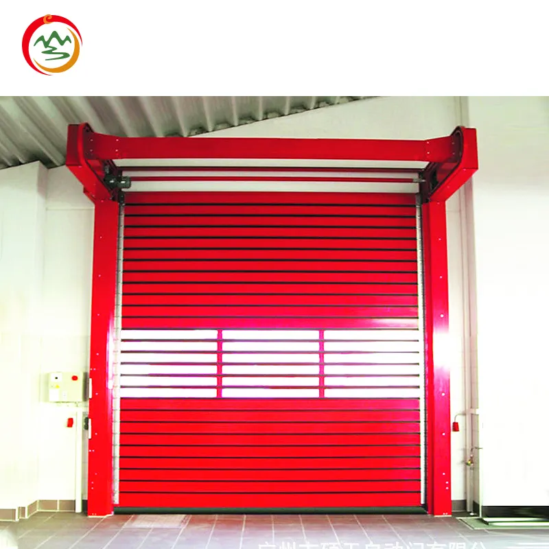 Fireproof Garage Automatic Stainless Steel Rolling Shutter Door Industry Galvanized Rolling Fast Shutter Door