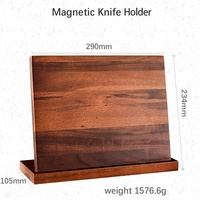 AMSZL Lot de 5 couteaux de cuisine en acier damas de haute qualité 67 couches 4 couteaux avec porte-couteau magnétique et manche G10