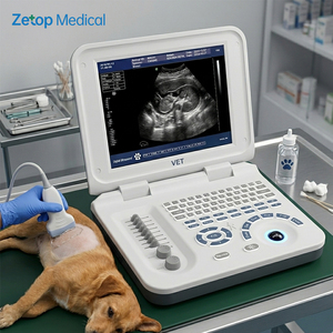 Appareils d'échographie médicale vétérinaire portables entièrement numériques pour moutons, chiens, chats, porcs, machine à échographie noir et blanc - Product Image 1