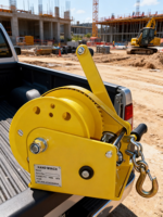 Treuil manuel à câble, capacité de charge 1 tonne, câble en acier de 30 m, moteur 1,5 kW, vitesse de levage minimale 10 m, système de freinage stable