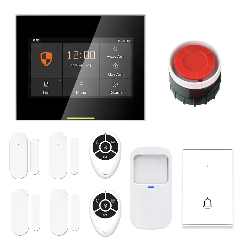 Staniot 433MHz Tuya Wireless WIFI/4G Smart Home Security Alarm System kit