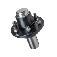 750kg 4 pouces PCD Stub essieu 4 boulons remorque essieu Stub moyeu et assemblage de broche