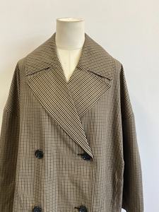 Abrigo de Lana Personalizado de Estilo Coreano, Holgado, Largo, de Doble Botonadura, Vintage, Abrigado, Elegante para el Trabajo, Otoño-Invierno - Product Image 3