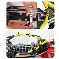 Machine à cordage de raquettes Siboasi SS-S6 en métal de haute qualité avec impression numérique noir/rouge pour le tennis et le badminton