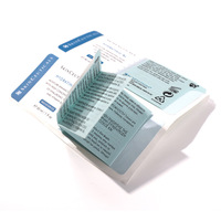 Autocollants adhésifs multicouches recyclables décoller rouleau pliant livret impression étiquettes d'emballage pour flacon de médicament