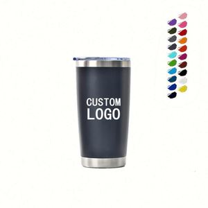 Gobelet isotherme personnalisé de 20 oz à double paroi en acier inoxydable, tasse à café et à eau à prix abordable, tasses de voyage pour voiture de 20 oz avec couvercle - Product Image 2