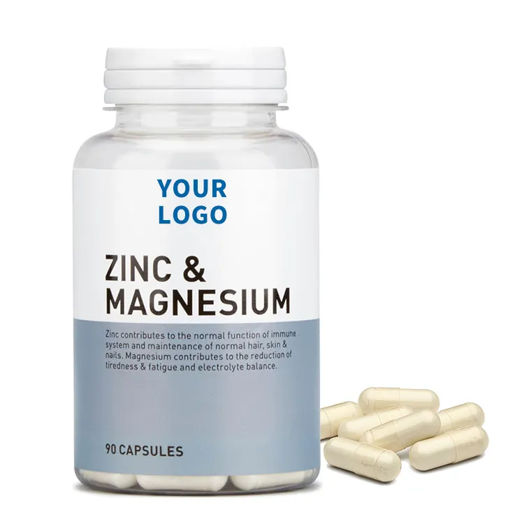 OEM/ODM Glycinate de zinc et de magnésium pour hommes femmes Supplément de stimulation du système immunitaire et capsules de récupération musculaire
