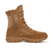Bottes de désert marron à fermeture éclair, bottes tactiques imperméables, randonnée en plein air, style couple homme et femme