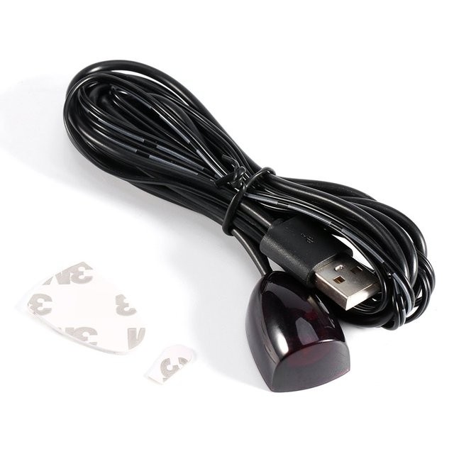 1.5M 3.5mm Plug to Infrared IR TV Remote Control Receiver Cable With LED