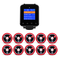 Système d'Appel de Service Intelligent pour Restaurant Café Hôtel 433Hz, Récepteur Pager Montre-Bracelet Sans Fil