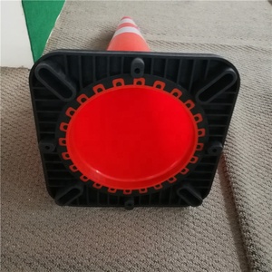 28 "mỏng dòng cam an toàn giao thông nón phản quang PVC/PE/polypropylene collars-6" và 4" - Product Image 4