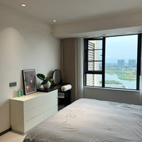 Set meja rias kamar tidur, apartemen padat minimalis kayu pinus multifungsi penyimpanan Modular dapat dilepas