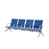 Banc d'attente moderne en aluminium pour les espaces publics, chaise d'attente pour hôpital, école, aéroport