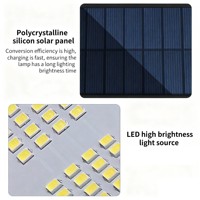 Projecteur solaire pliable étanche avec IP65 232 Led lampe murale à capteur de corps humain pour éclairage de paysage de cour de jardin
