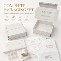 Boîte d'emballage en carton ondulé beige personnalisée avec logo imprimé, fermeture éclair et bande déchirable, emballage plat pour le commerce, boîte pliante découpée, boîtes d'expédition