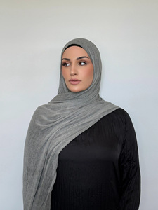 ชุดฮิญาบผ้าเรยอนเนื้อนุ่มระบายอากาศได้ดีใหม่ล่าสุดผ้าเรยอนผ้าพันฮิญาบแบบจับคู่กับชุดชั้นใน - Product Image 5