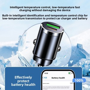 Bộ sạc không dây ẩn gắn trên xe hơi thông dụng 100W sạc nhanh cổng Qi Type-C + cổng USB 12-24V phích cắm bật lửa thuốc lá - Product Image 4