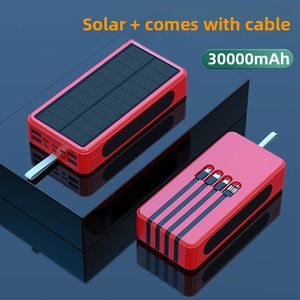 Batterie Externe Solaire PD18W avec Câble, Grande Capacité 30000mAh, 4 Ports de Charge Rapide, Boîtier en Plastique - Product Image 2