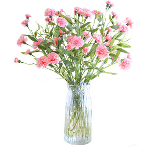 Qingyu Chronicle – Fleurs artificielles en soie rose pour décoration intérieure, arrangement floral, cadeau pour la fête des mères - Product Image 5