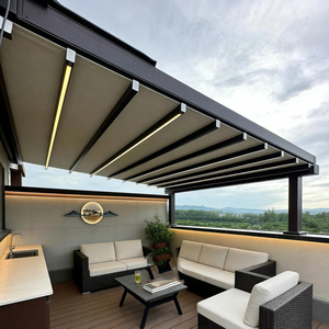 Toldo Retráctil Eléctrico de Lujo <span class=keywords><strong>para</strong></span> Patio, con Control Remoto, de Aluminio, <span class=keywords><strong>para</strong></span> Terraza, Jardín, Balcón y Cafetería - Product Image 2