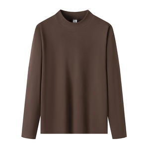 Camiseta de manga larga elástica con logotipo personalizado, novedad de otoño 2025, camisa de fondo pesado de calle americana para hombre, absorbente de sudor fresco - Product Image 5