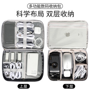 Sac de rangement de voyage rectangulaire en polyester, organisateur polyvalent pour les voyages avec plusieurs compartiments - Product Image 5