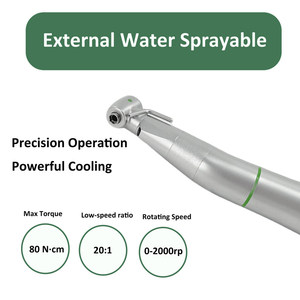 इंट्रा एंगल 20:1 डेंटल इम्प्लांट फाइबर ऑप्टिक हैंडपीस टरबाइन दांत का टुकड़ा सर्जिकल इंप्लांट डेंटल लैब हैंडपीस - Product Image 2