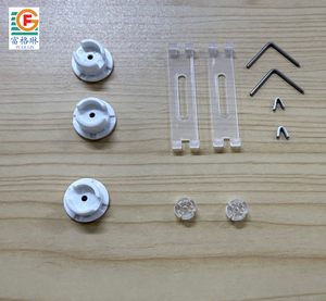 قضبان سفلية للستائر الخشبية المقلدة مقاس 2 بوصة، ستائر خشبية مقلدة من البي في سي لمكونات النوافذ، إكسسوارات معتمدة للأبواب والنوافذ للستائر - Product Image 5
