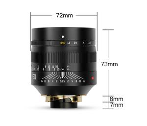 TTArtisan 50mm F0.95 ASPH Noir Argent <span class=keywords><strong>Objectif</strong></span> de caméra miroir à mise au point manuelle ultra large pour appareils photo <span class=keywords><strong>Leica</strong></span> M-Mount - Product Image 2