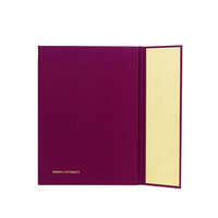Porte-cartes de visite et classeur en cuir PU gaufré avec feuille d'or pour les diplômes scolaires