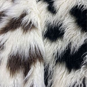 Desfile de moda en París, Francia Patrón de vaca Jacquard de alta calidad Piel falsa/Piel sintética/Tela de piel artificial para prendas de vestir - Product Image 5