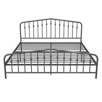 Vente directe d'usine en gros cadre de lit en métal amovible et lavable lit pour deux personnes meubles en métal en acier lit en métal pour l'école