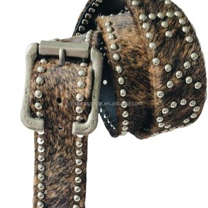 Ingrosso fantasia in <span class=keywords><strong>pelle</strong></span> di cavallo con fibbia e borchie LOGO <span class=keywords><strong>marrone</strong></span> in vera <span class=keywords><strong>pelle</strong></span> cintura customizzata in metallo con borchie LOGO - Product Image 4