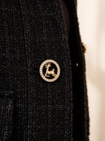 Boutons ronds en alliage de zinc avec strass, plaqués, écologiques et lavables pour robes et vêtements féminins