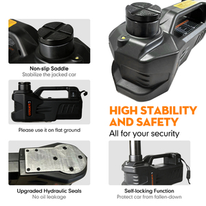 12V 5Ton Car Electric Tire Lifting Car <strong>Jacks</strong> Hydraulic Air Inflatable Car Floor <strong>Jack</strong> With Tire Gauge Air Pump - Product Image 5