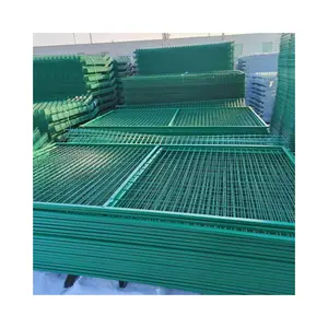The Commonly Used 3d Curved Metal Galvanized Welded Wire Mesh Fence 3d Curved Welded Fence