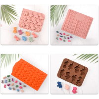 Moules à bonbons en silicone personnalisés en forme de dinosaure Candyer, vente en gros, LFGB, antiadhésifs, sans BPA, pour bonbons gélifiés DIY