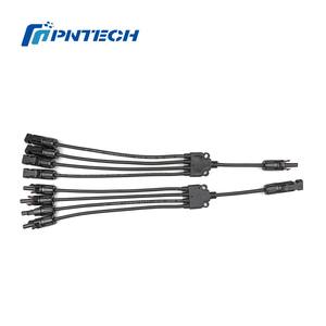 מחבר סולארי מסוג <span class=keywords><strong>Y</strong></span> עם אישור CE, 4 כניסות לכניסה אחת, נחושת מצופה בדיל, עמיד למים ואבק, למערכת סולארית - Product Image 1