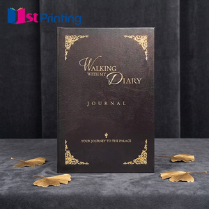 Diario del Cliente, Cuaderno de Tapa Dura, Diseño con Lámina Dorada, Cubierta de Cartón, Papel de Arte, Impresión Offset - Product Image 1