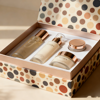 Échantillon gratuit de boîte de parfum de luxe vide, boîte rigide personnalisée avec logo, boîte cadeau en carton pour cosmétiques et soins de la peau, matériaux recyclés, éponge